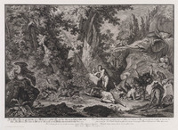 KG 01111
<br/>
Adam en Eva en de zondeval (serie 12 bladen)
<br/>
<em>Ridinger, Johann Elias (1698-1767)</em>